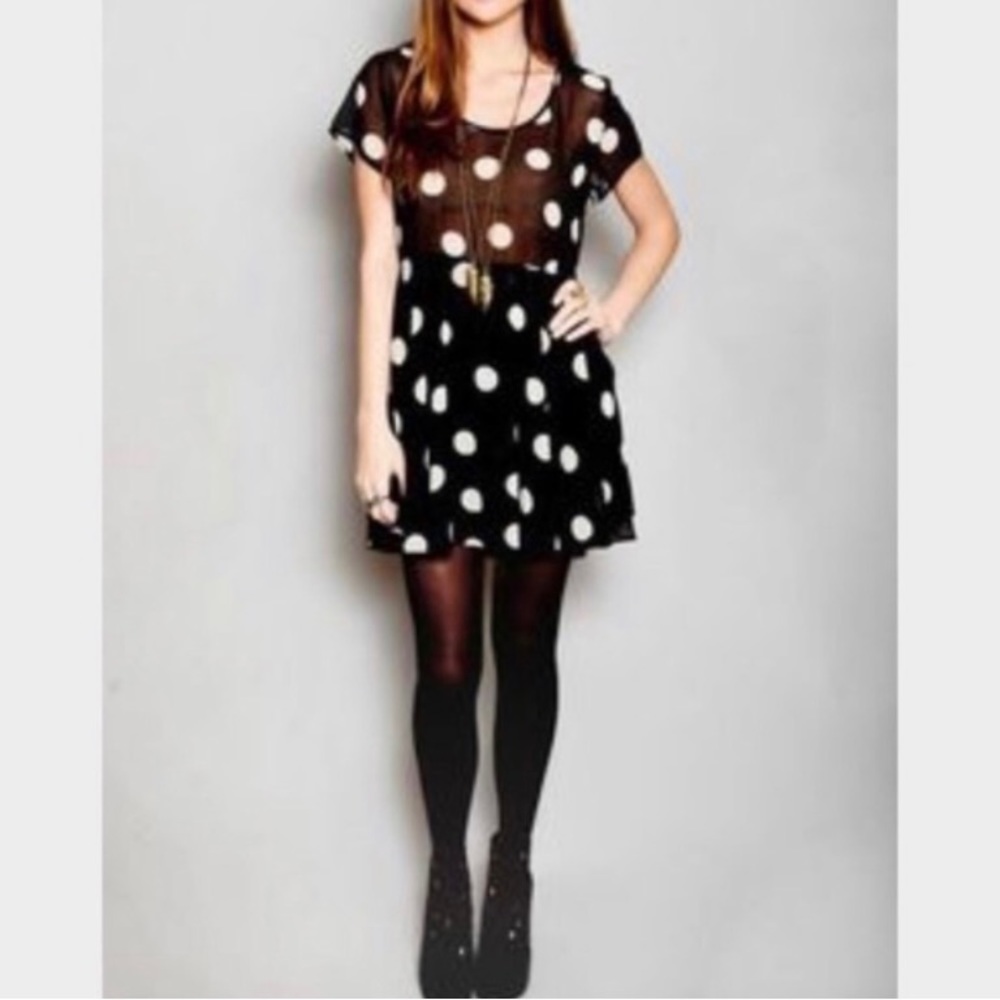 Show Me Your Mumu Boyd Tunic Dress Polka Dot M Med